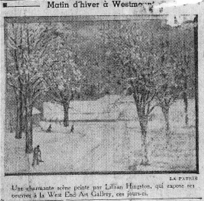 Winter Morning in Westmount<span> LA PATRIE, FEB. 23 1950</span>