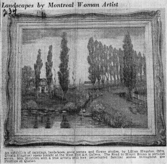 The Road to Mount Bruno <span>MONTREAL DAILY STAR, FEB. 21 1950</span>