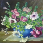 Petunias on a Table <span>MACDOUGALL-BETHELL FAMILY</span>