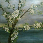 Apple Blossoms with Lake <span>SANDRA DOLAN</span>
