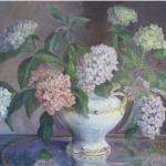 Lilacs In A White Vase <span>CORNELIA MOLSON</span>
