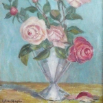 Roses In A Glass Vase <span>DONALD GRAY-DONALD</span>